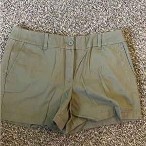 Loft olive green chino shorts. Size 6. Worn once